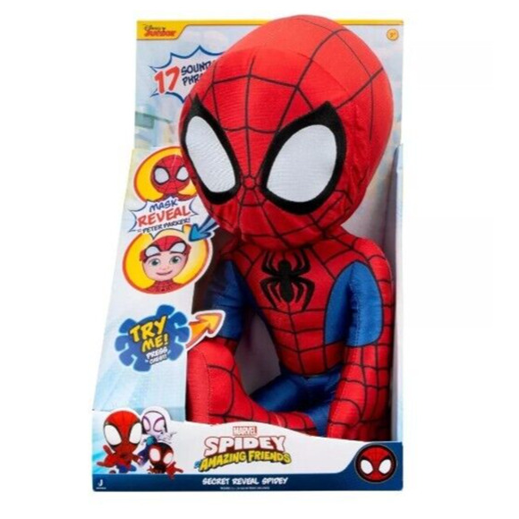Spidey and His Amazing Friends Other - Spidey and His Amazing Friends Secret Reveal Spidey Plush NIB